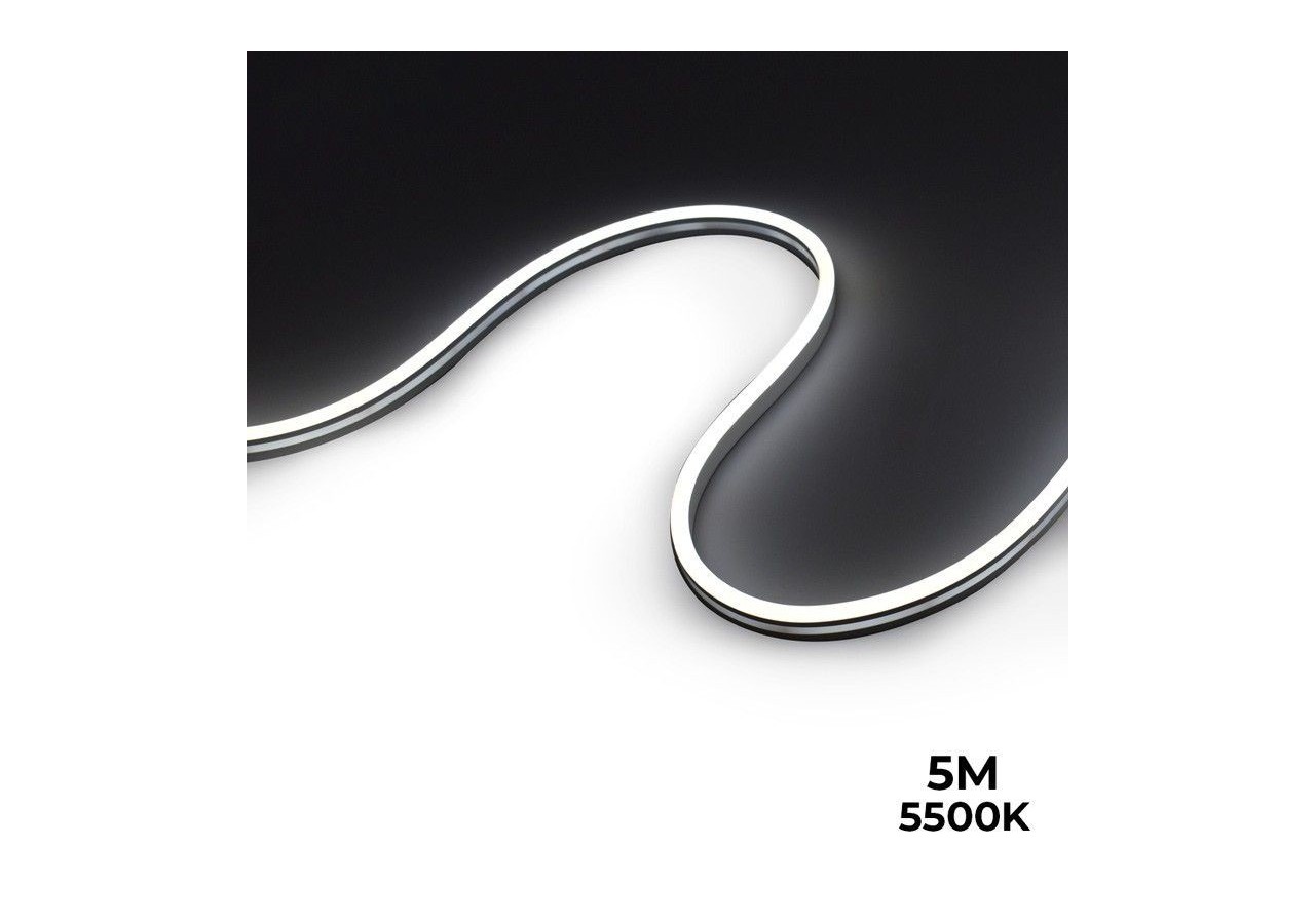 Néon LED flexible 24V DC-6x13mm-5 mètres-Kit complet-11W/m-IP67-À courbure latérale - N613-5M-BF - Barcelona LED