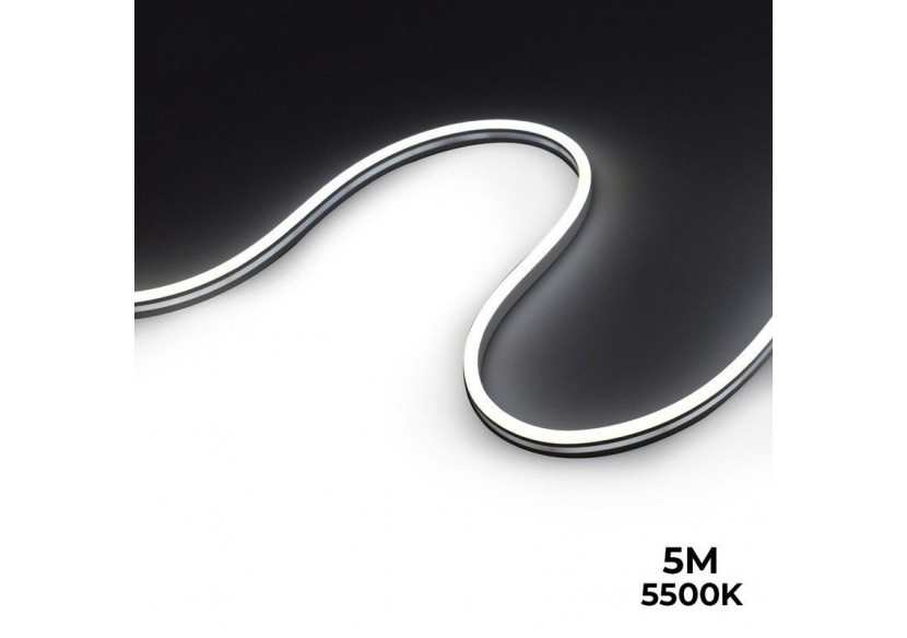 Néon LED flexible 24V DC-6x13mm-5 mètres-Kit complet-11W/m-IP67-À courbure latérale - N613-5M-BF - Barcelona LED Néon LED flexible 24V DC-6x13mm-5 mètres-Kit complet-11W/m-IP67-À courbure latérale - N613-5M-BF - Barcelona LED