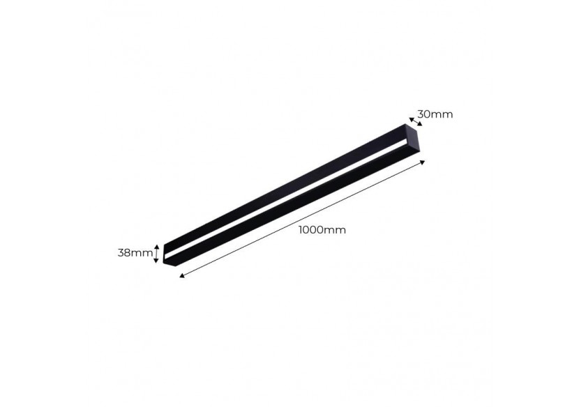Applique murale linéaire LED intégrée-22W-100cm-IP20 - LN1578-100-B - Barcelona LED Applique murale linéaire LED intégrée-22W-100cm-IP20 - LN1578-100-B - Barcelona LED