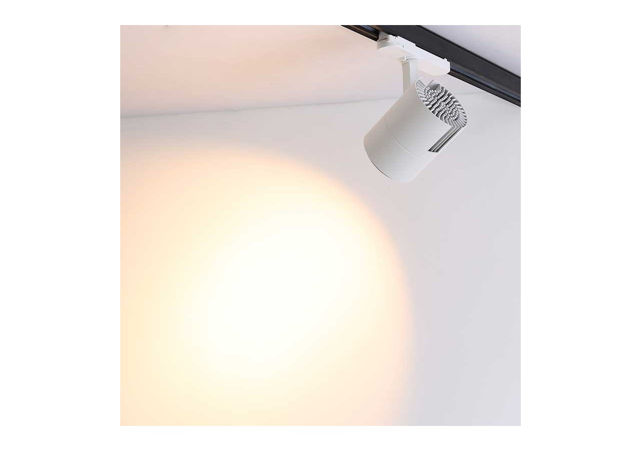 Spot LED sur rail triphasé CCT 42W-CRI 95-Driver Philips Xitanium intégré - B00591-B-CCT - Barcelona LED
