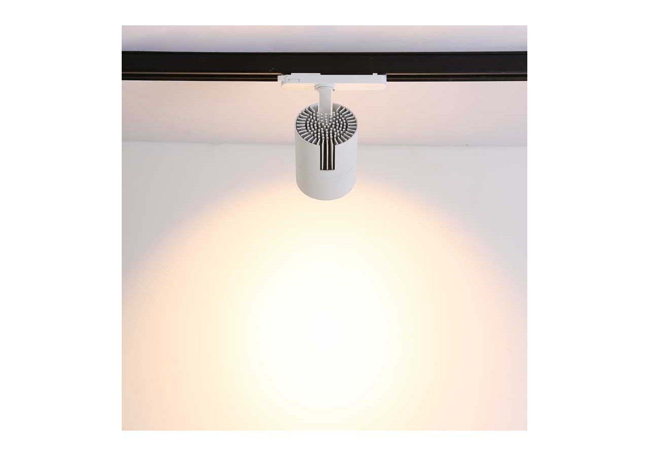 Spot LED sur rail triphasé CCT 42W-CRI 95-Driver Philips Xitanium intégré - B00591-B-CCT - Barcelona LED