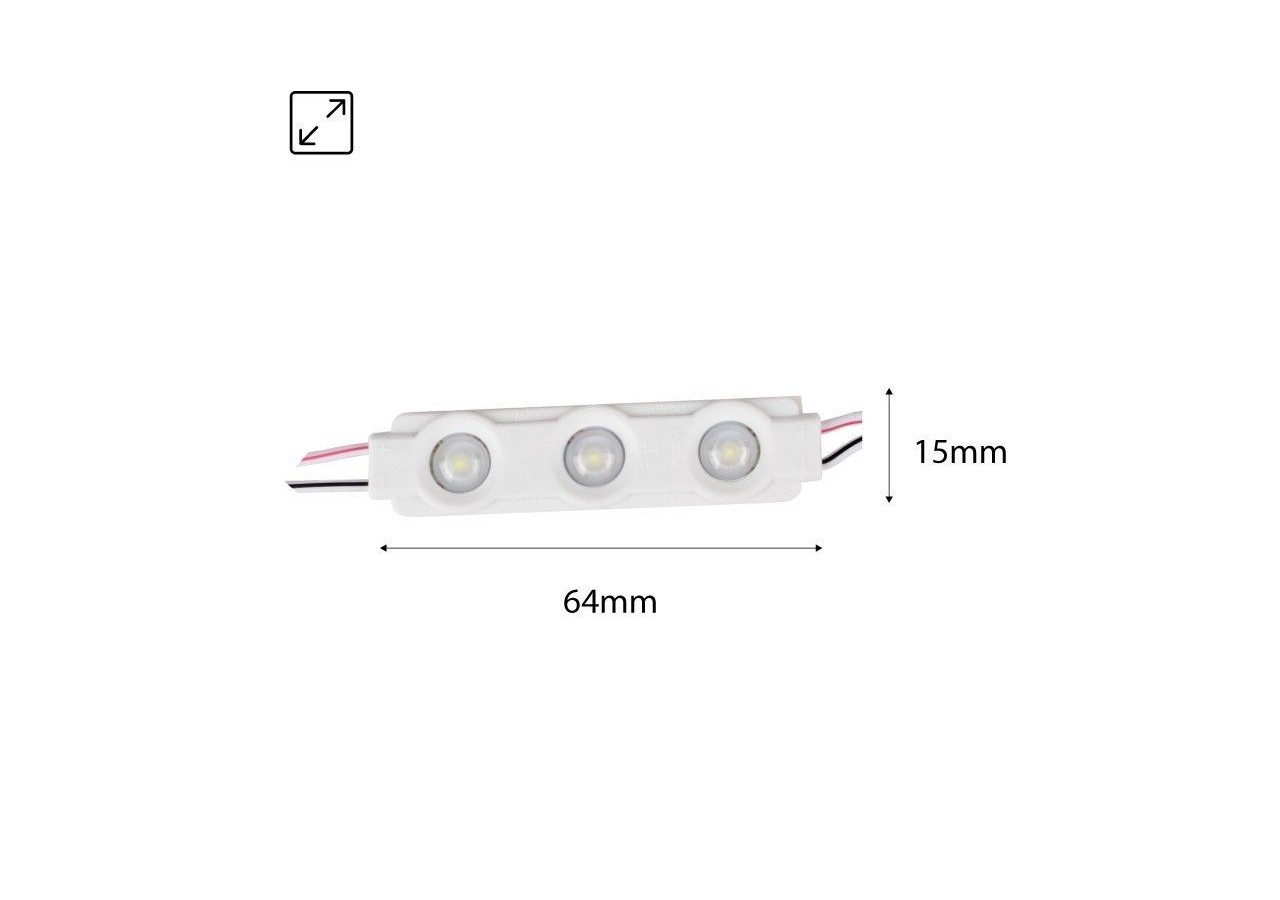Module LED pour rétro-éclairage 1.2W IP65 12V avec Puce 3xSMD2835 - BM1433BF - Barcelona LED