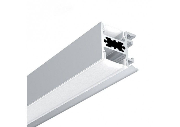 Profilé de surface en aluminium pour double ruban LED-23.5x22.6mm-Ruban ≤ 12mm-2 mètres - BPERFALP196-N - Barcelona LED
