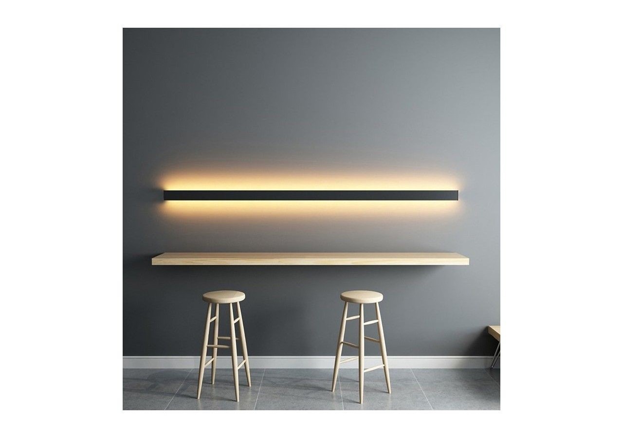 Profilé de surface en aluminium pour double ruban LED-23.5x22.6mm-Ruban ≤ 12mm-2 mètres - BPERFALP196-N - Barcelona LED