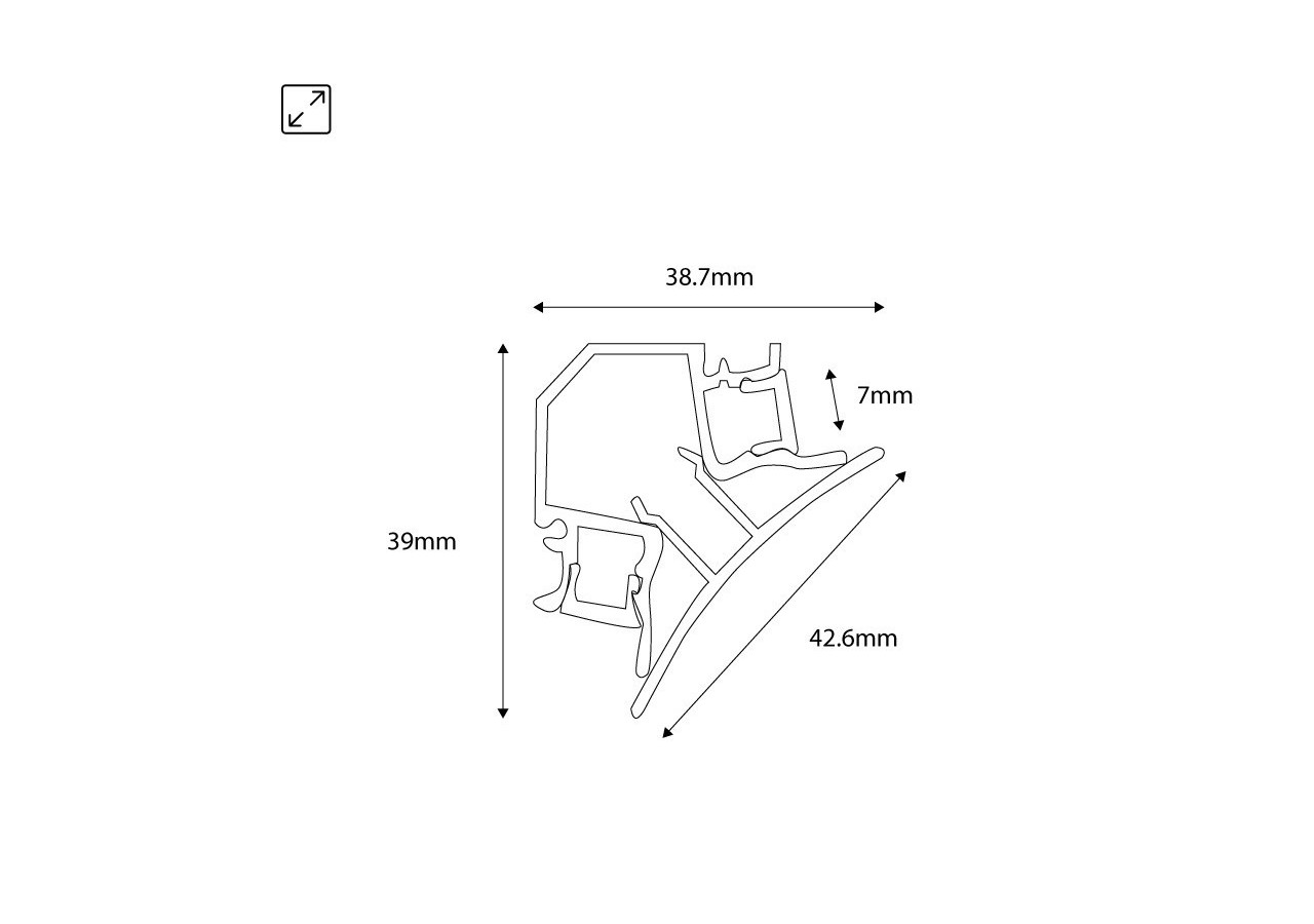 Embouts pour profilé en aluminium pour ruban LED double réf. BPERFALP191 - BTPEC191-B-SA - Barcelona LED