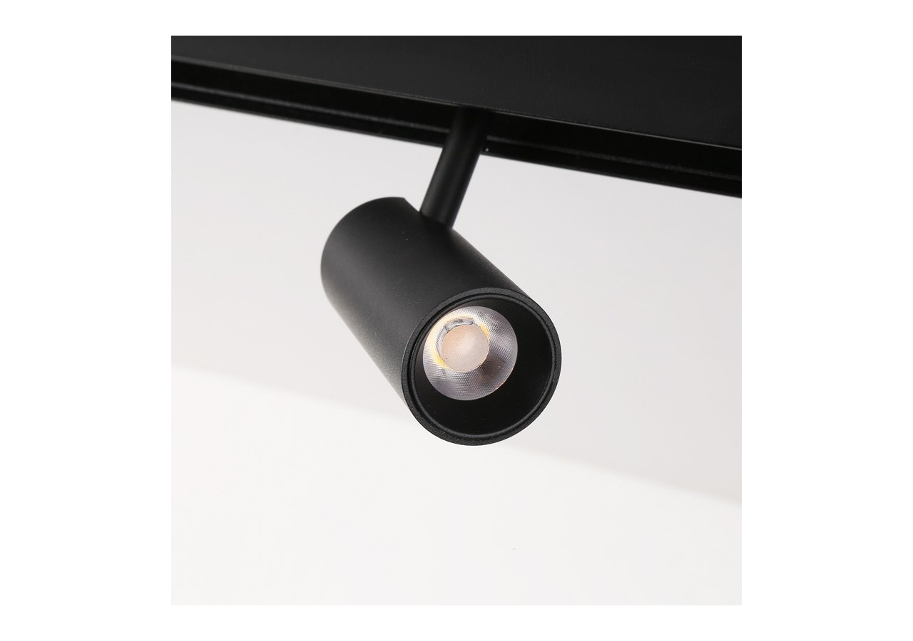 Spot LED sur rail magnétique 48V-6W-Noir - PMC-6W-N-BC - Barcelona LED