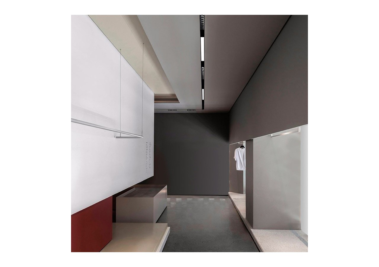 Spot LED linéaire opale sur rail magnétique 48V-10W-Noir - LM-300-N-BC - Barcelona LED