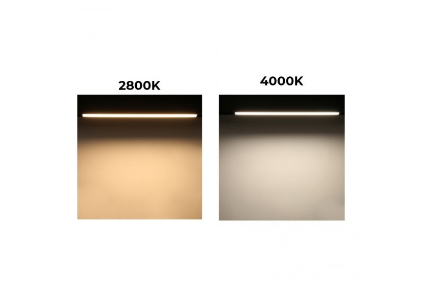 Spot LED linéaire opale sur rail magnétique 48V-10W-Noir - LM-300-N-BC - Barcelona LED