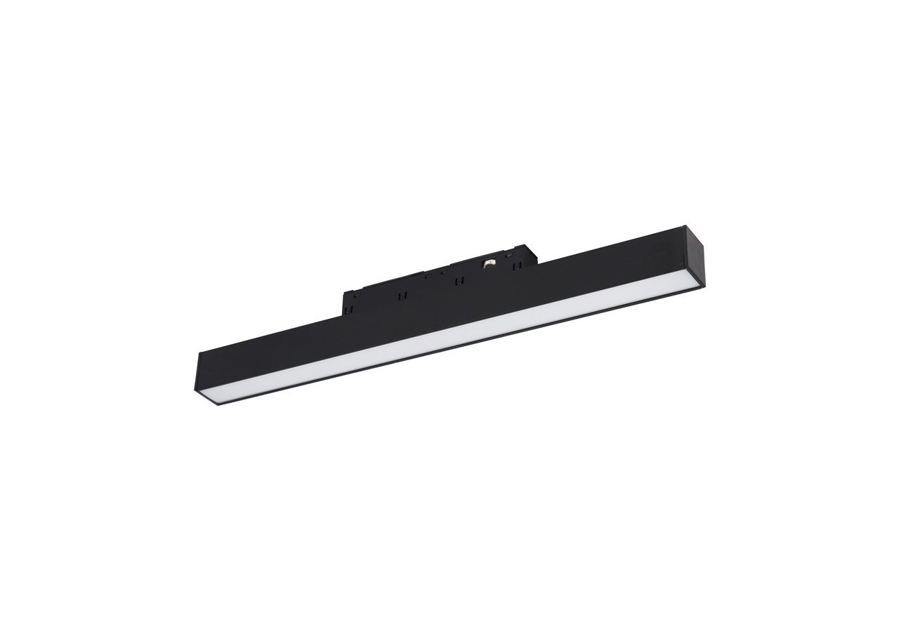 Spot LED linéaire opale sur rail magnétique 48V-10W-Noir - LM-300-N-BN - Barcelona LED