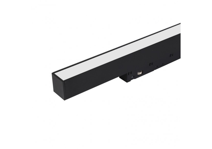 Spot LED linéaire opale sur rail magnétique 48V-10W-Noir - LM-300-N-BN - Barcelona LED Spot LED linéaire opale sur rail magnétique 48V-10W-Noir - LM-300-N-BN - Barcelona LED