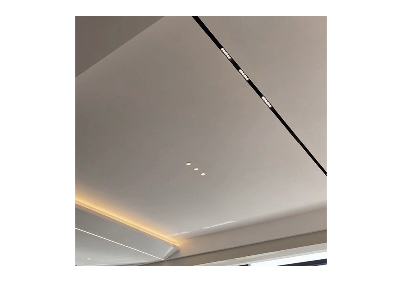 Spot LED linéaire sur rail magnétique 48V-6W-UGR 16-Noir - LM-112U18-N-BC - Barcelona LED