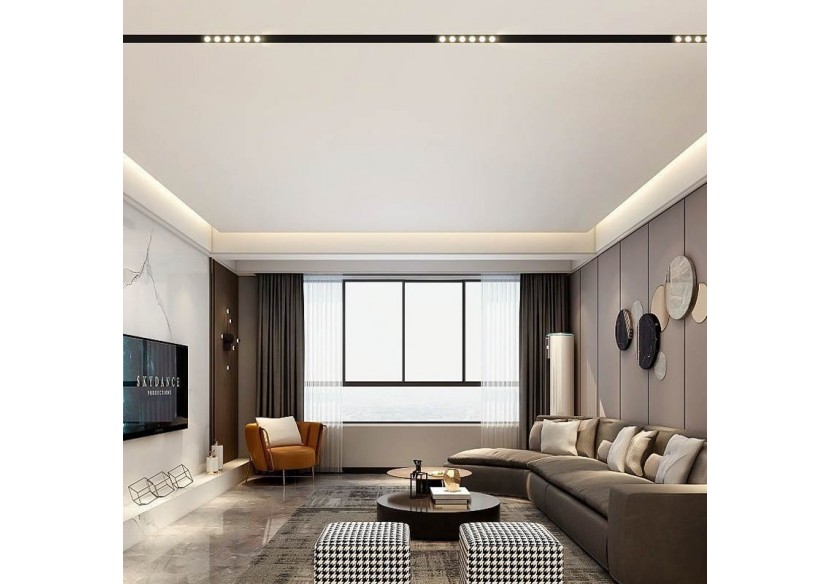 Spot LED linéaire sur rail magnétique 48V-6W-UGR 16-Noir - LM-112U18-N-BC - Barcelona LED Spot LED linéaire sur rail magnétique 48V-6W-UGR 16-Noir - LM-112U18-N-BC - Barcelona LED