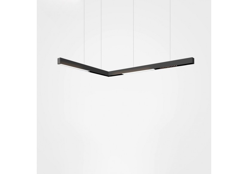 Spot LED linéaire opale sur rail magnétique 48V-20W-Noir - LM-600-N-BN - Barcelona LED