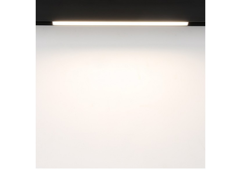 Spot LED linéaire opale sur rail magnétique 48V-20W-Noir - LM-600-N-BN - Barcelona LED