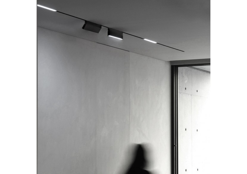 Spot LED linéaire orientable sur rail magnétique 48V-6W-UGR16-Noir - PML-6WU18-N-BN - Barcelona LED Spot LED linéaire orientable sur rail magnétique 48V-6W-UGR16-Noir - PML-6WU18-N-BN - Barcelona LED