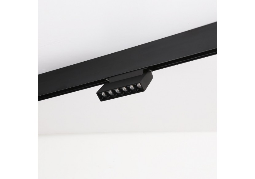 Spot LED linéaire orientable sur rail magnétique 48V-6W-UGR16-Noir - PML-6WU18-N-BN - Barcelona LED Spot LED linéaire orientable sur rail magnétique 48V-6W-UGR16-Noir - PML-6WU18-N-BN - Barcelona LED