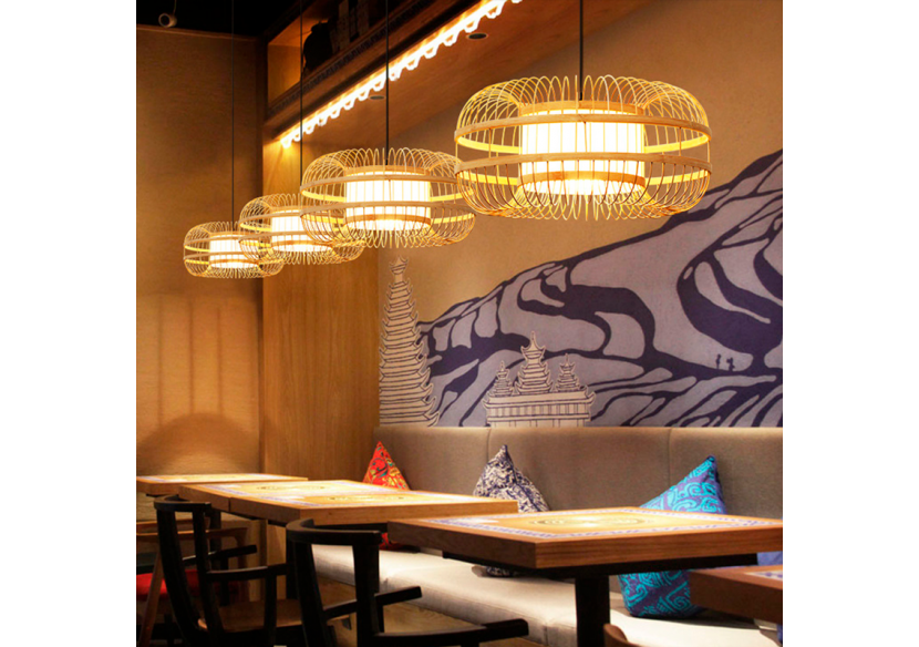 Suspension japonaise en bambou "Kaizen" - K179-N - Barcelona LED