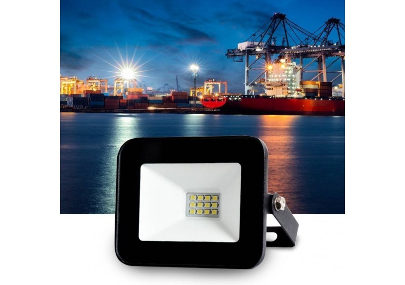 Pack de 10 Projecteurs LED extérieur 10W IP65 ultra plat - K1881-10-BF - Barcelona LED