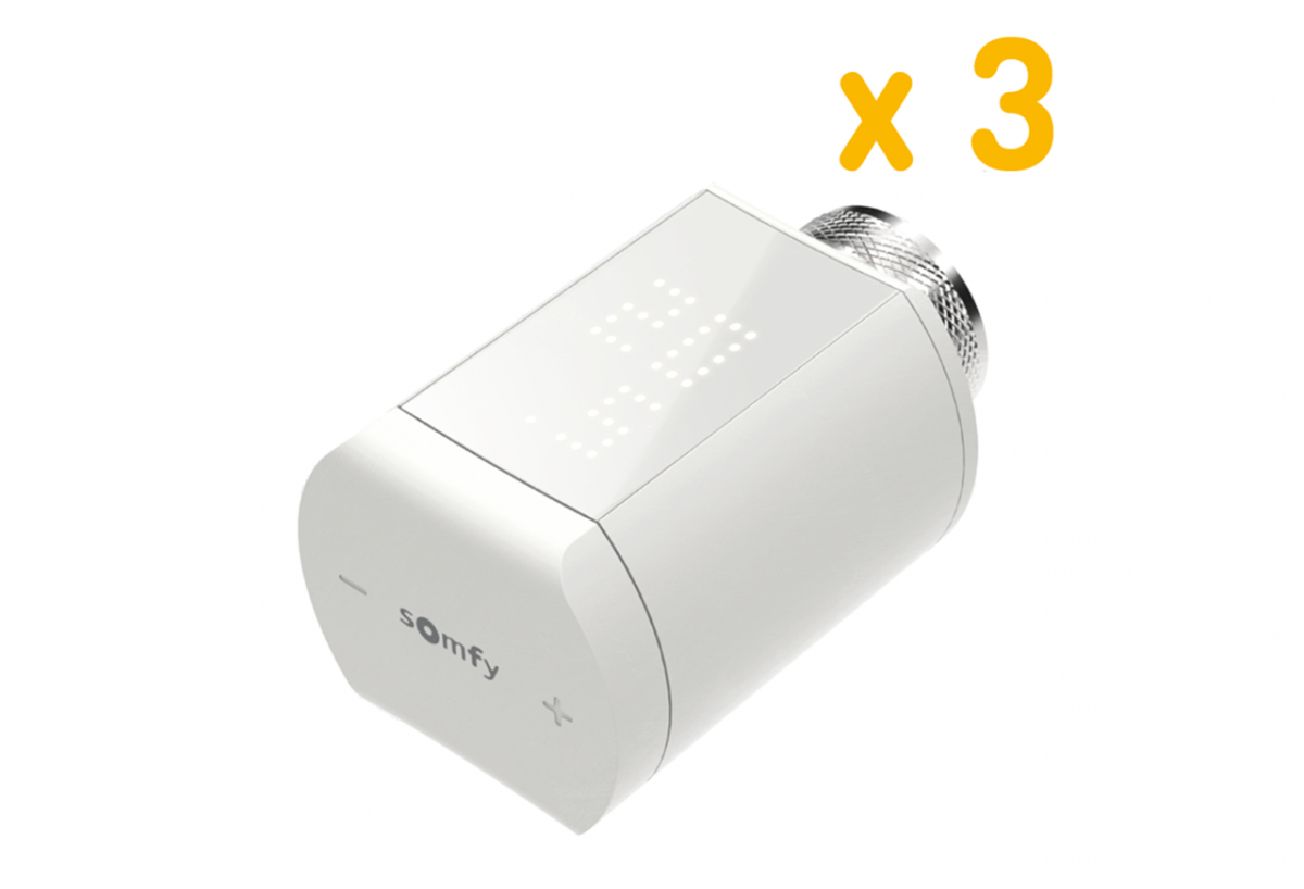 Pack de 3 x têtes thermostatique io : Confort'Mat