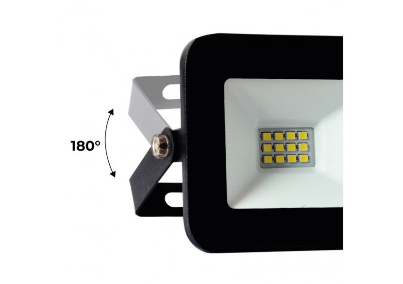 Pack de 10 Projecteurs LED extérieur 10W IP65 ultra plat - K1881-10-BF - Barcelona LED