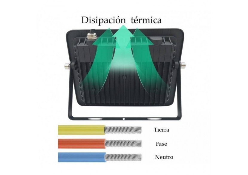 Pack de 2 Projecteur LED extérieur 10W IP65 ultra plat - K1881-2-BF - Barcelona LED