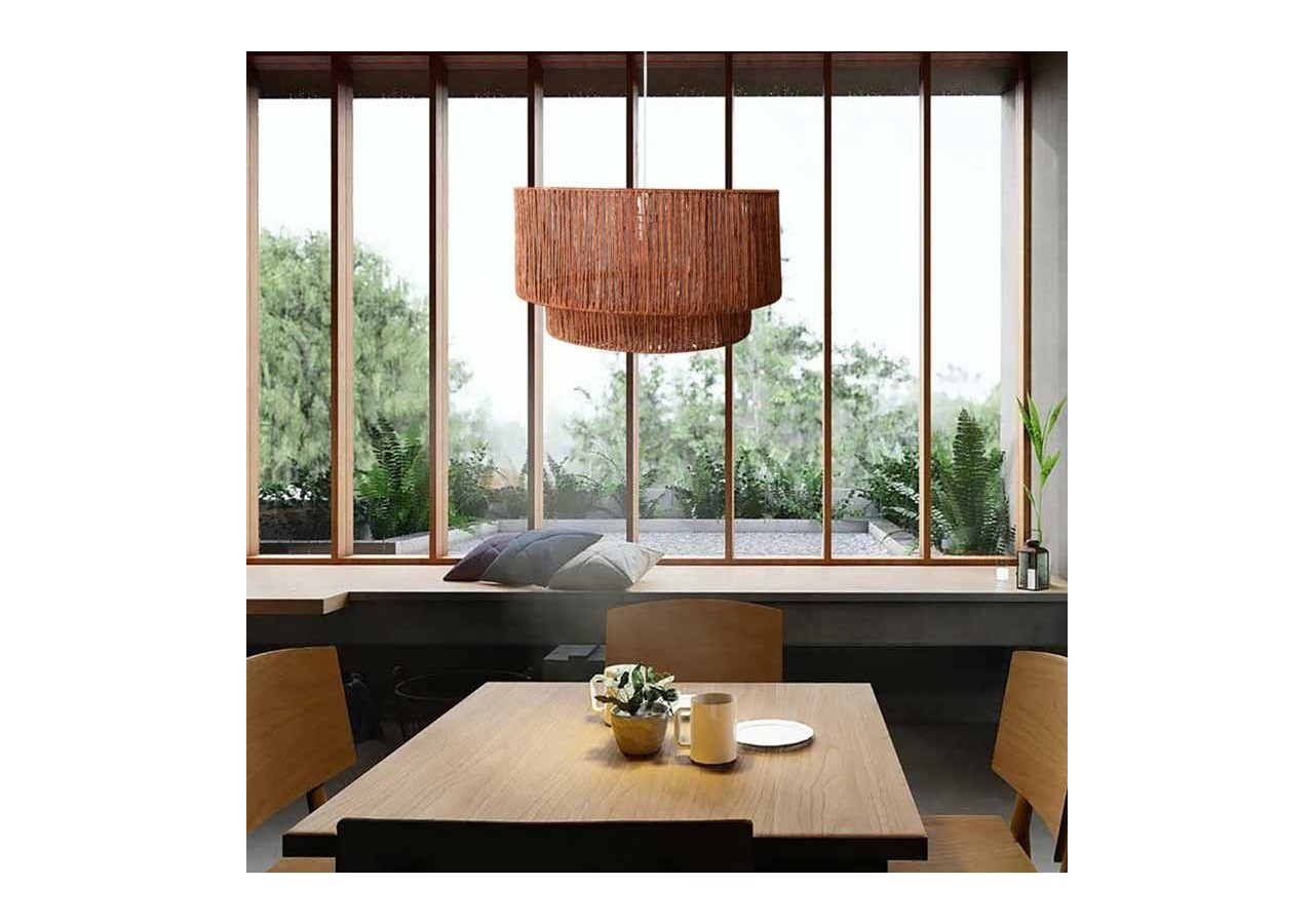 Suspension en fibres de jute "Bali" - K181-B - Barcelona LED
