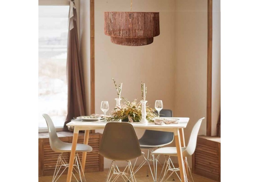 Suspension en fibres de jute "Bali" - K181-CU - Barcelona LED