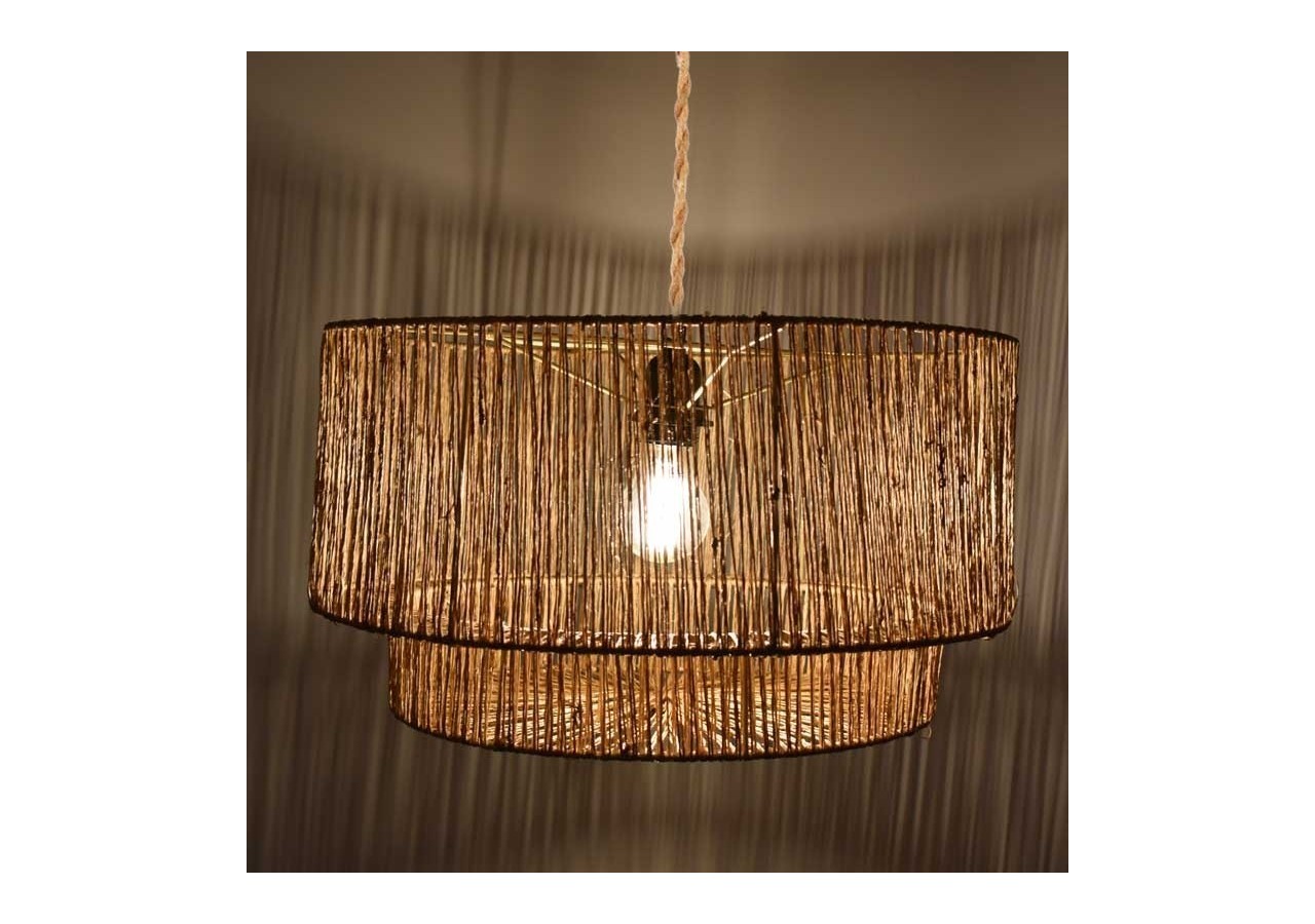 Suspension en fibres de jute "Bali" - K181-CU - Barcelona LED