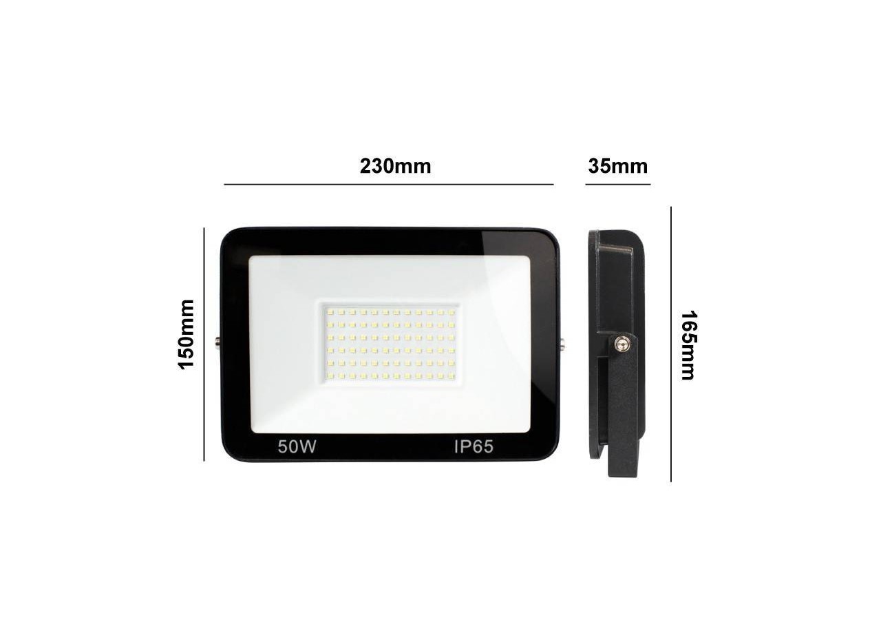 Pack de 2 Projecteurs extérieur LED 50W 4584LM IP65 - K1883-2-BF - Barcelona LED