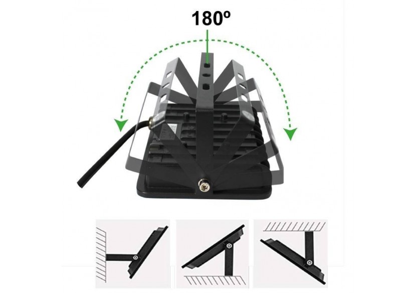 Pack de 5 projecteurs LED d'extérieur 50W 4584LM IP65 - K1883-5-BF - Barcelona LED