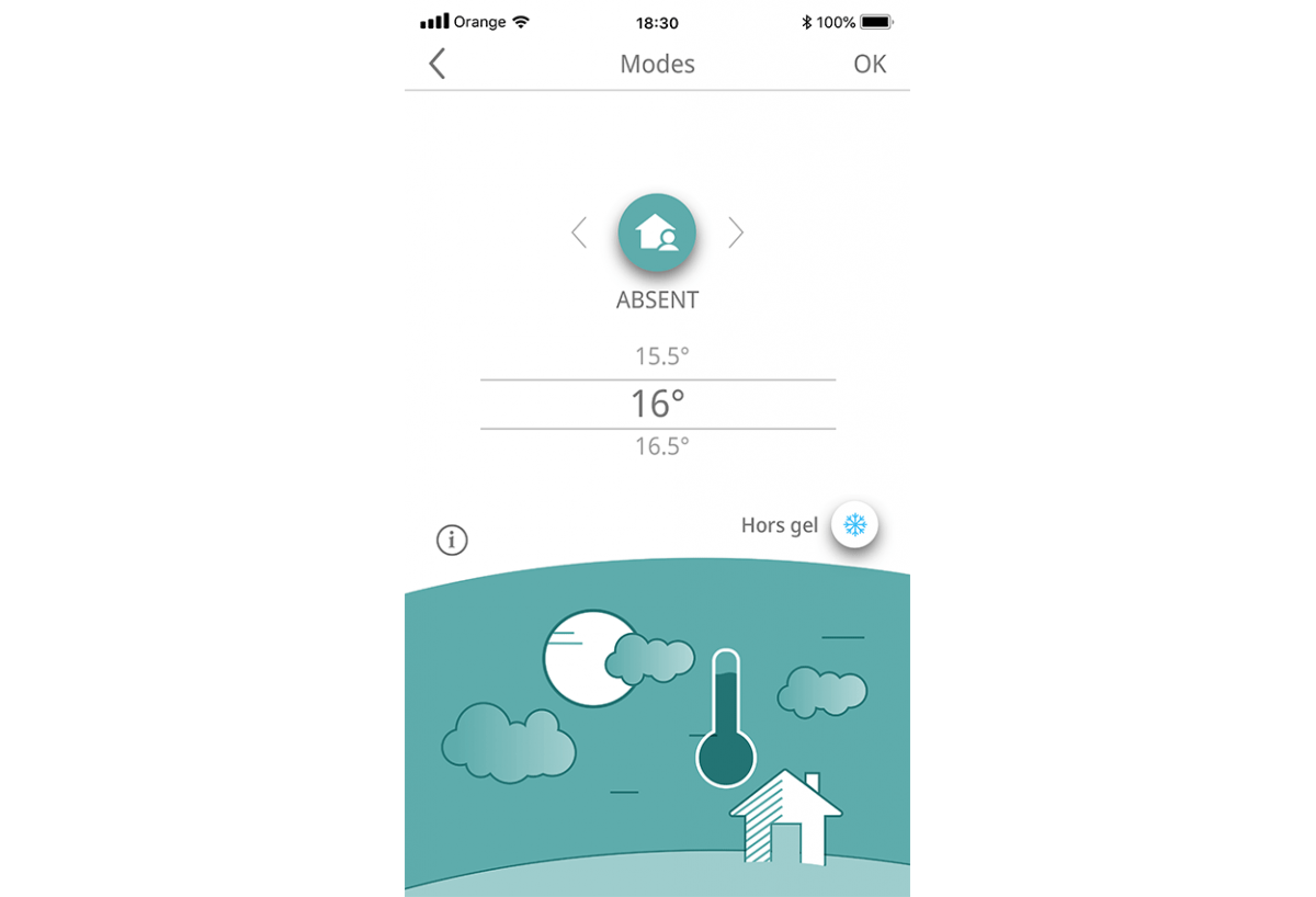 Thermostat connecté filaire v2 : Confort'Mat