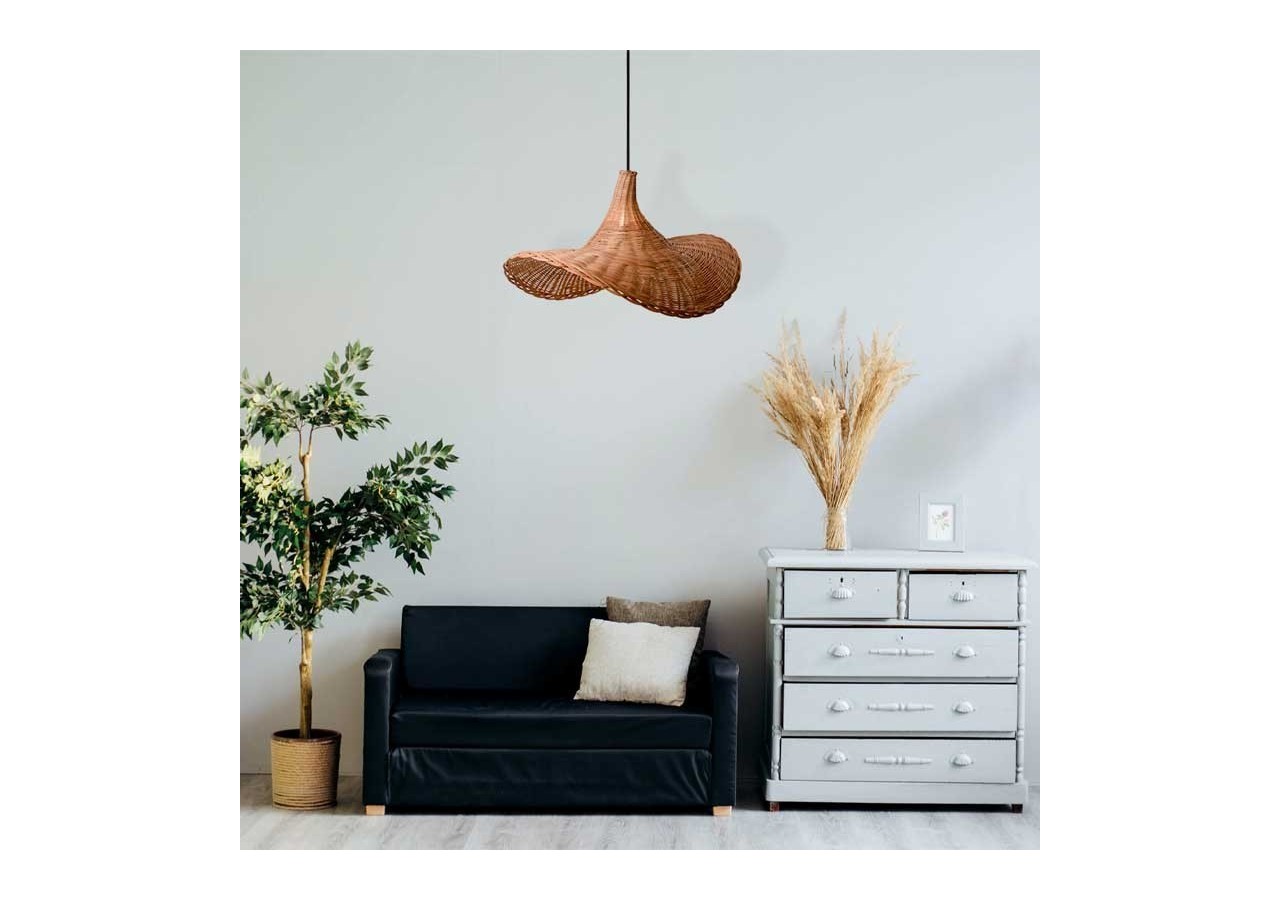 Suspension en osier "Tien" - K183-N - Barcelona LED