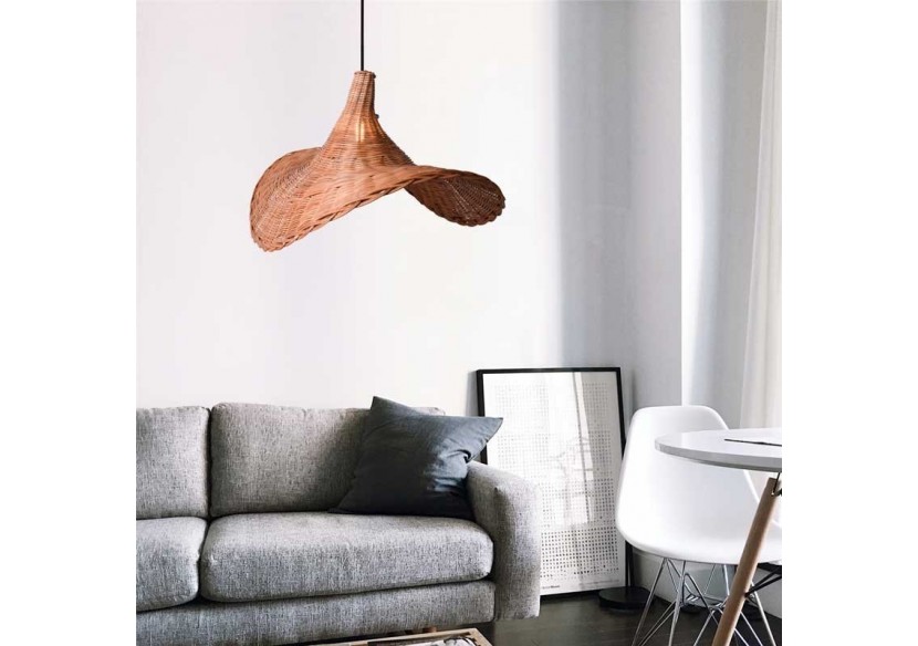 Suspension en osier "Tien" - K183-N - Barcelona LED