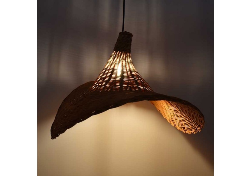 Suspension en osier "Tien" - K183-N - Barcelona LED