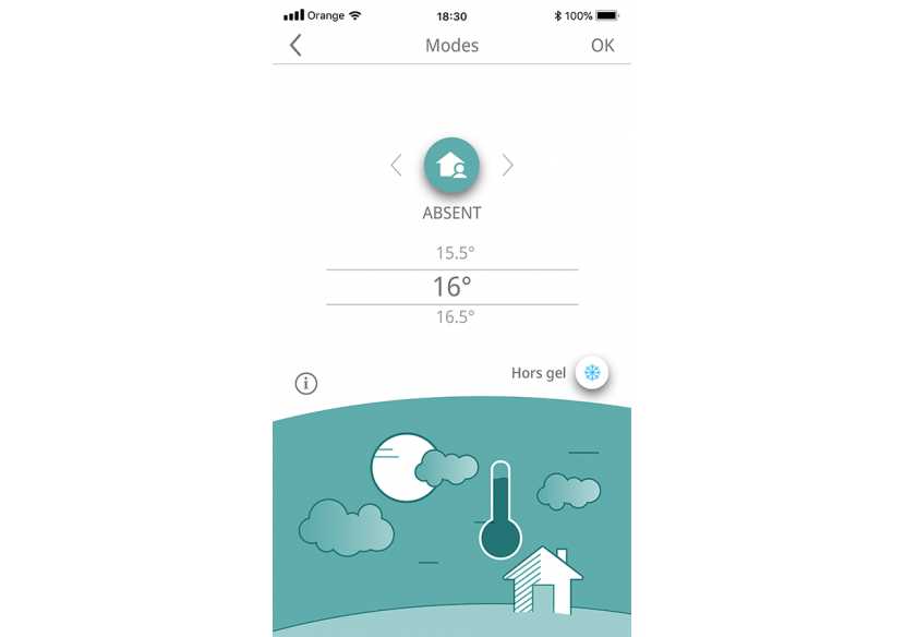 Thermostat connecté radio v2 : Confort'Mat