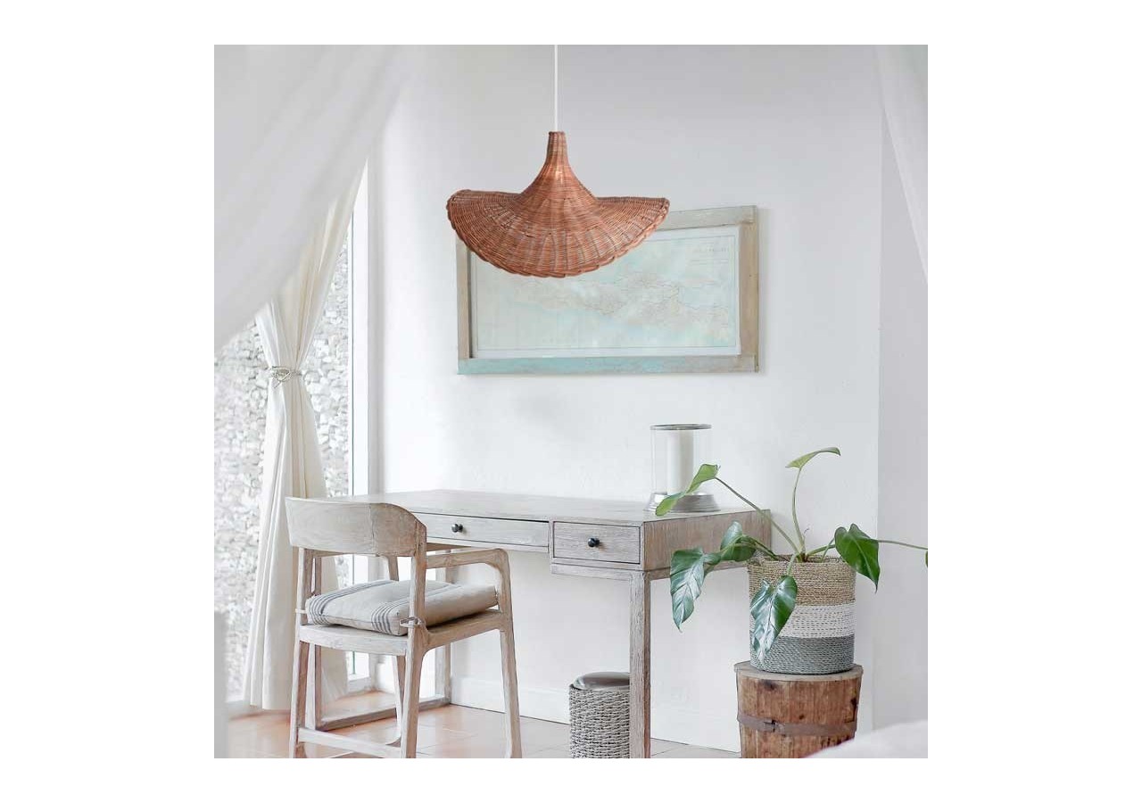 Suspension en osier "Tien" - K183-B - Barcelona LED