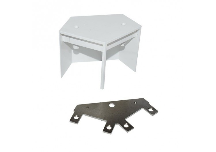 Connecteur d'angle 60 degrés pour suspension LED linéaires-Référence B9010/B9020/B9030 - B9010-160-B - Barcelona LED 2