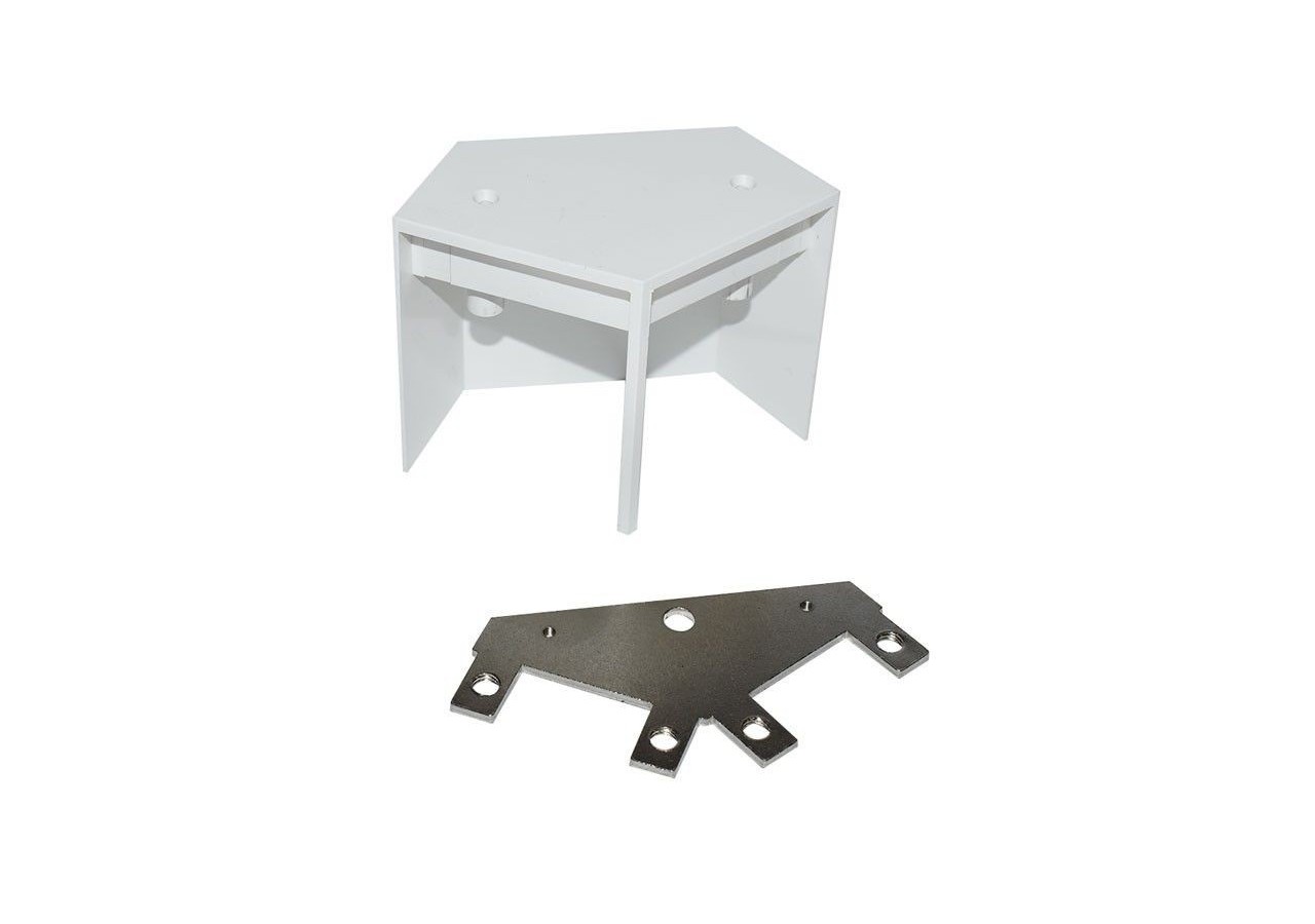 Connecteur d'angle 60 degrés pour suspension LED linéaires-Référence B9010/B9020/B9030 - B9010-160-B - Barcelona LED
