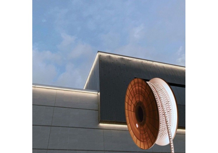 Ruban LED 220V-950W (6000xSMD2835) 12mm-Extérieur(IP67)-Rouleau 50 mètres-Sécable tous les 10cm - B1550-50-BN - Barcelona LED 2