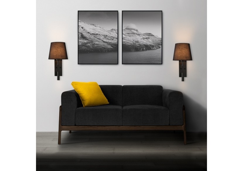 Applique murale "NOAH" avec liseuse LED-3,4W - L2032-N - Barcelona LED Applique murale "NOAH" avec liseuse LED-3,4W - L2032-N - Barcelona LED
