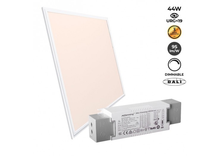 Panneau LED 60x60 encastrable-Dimmable DALI-44W-UGR19 - K5235-DALI-BN - Barcelona LED 2