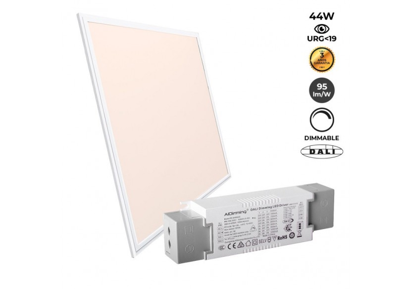 Panneau LED 60x60 encastrable-Dimmable DALI-44W-UGR19 - K5235-DALI-BN - Barcelona LED Panneau LED 60x60 encastrable-Dimmable DALI-44W-UGR19 - K5235-DALI-BN - Barcelona LED