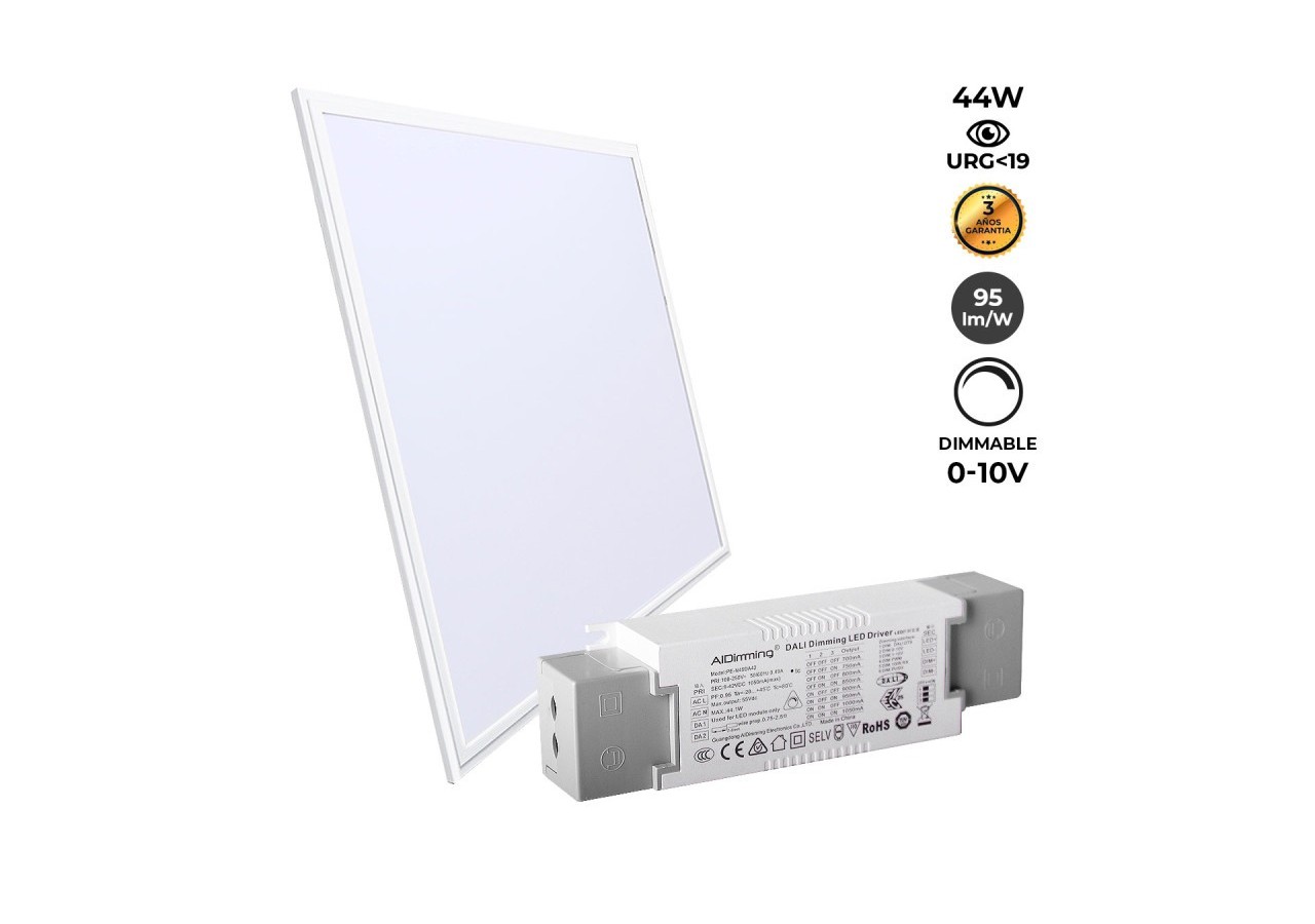 Panneau LED 60x60 encastrable-Dimmable 0-10V-44W-UGR19 - K5235-0-10-BF - Barcelona LED