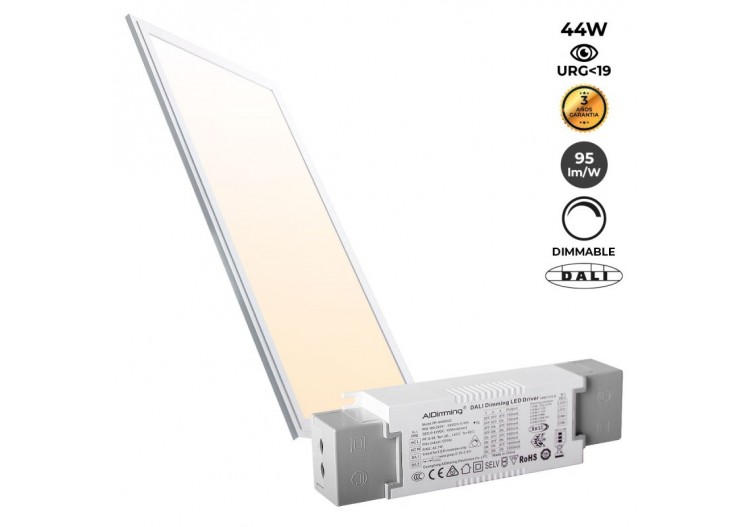 Panneau LED encastrable 120x30-Dimmable DALI-44W-UGR19 - K5236-DALI-BN - Barcelona LED 2