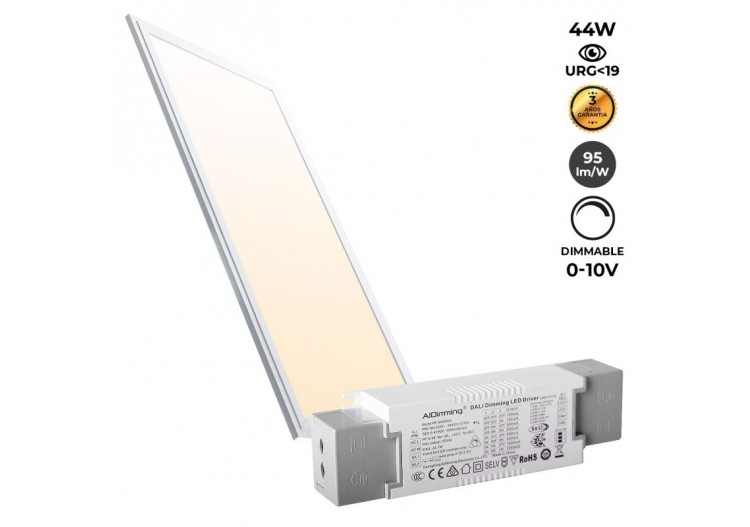Panneau LED encastrable 120x30-Dimmable 0-10V-44W-UGR19 - K5236-0-10-BN - Barcelona LED 2