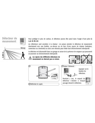 Détecteur de mouvement : Confort'Mat