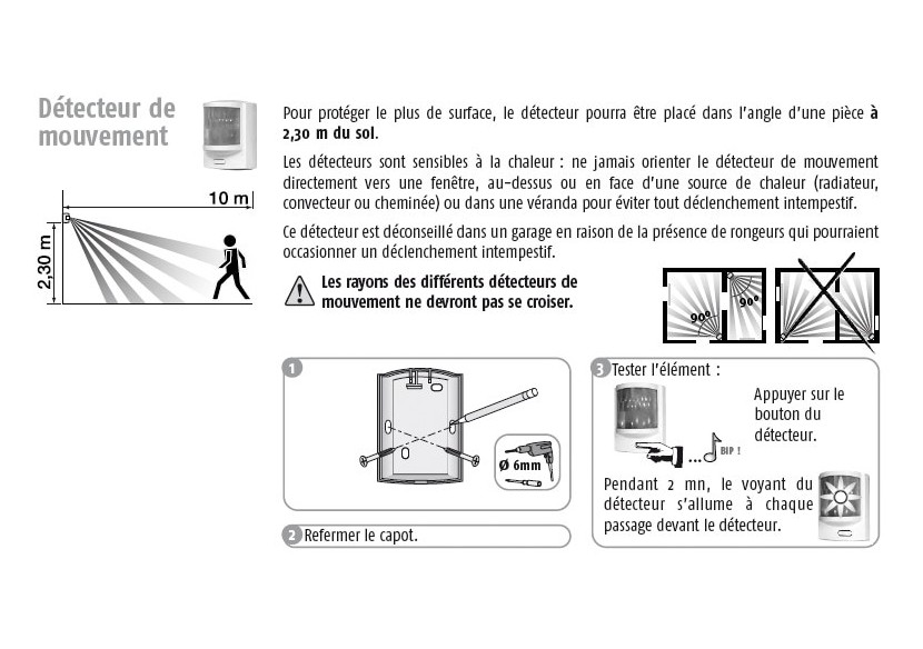 Détecteur de mouvement : Confort'Mat