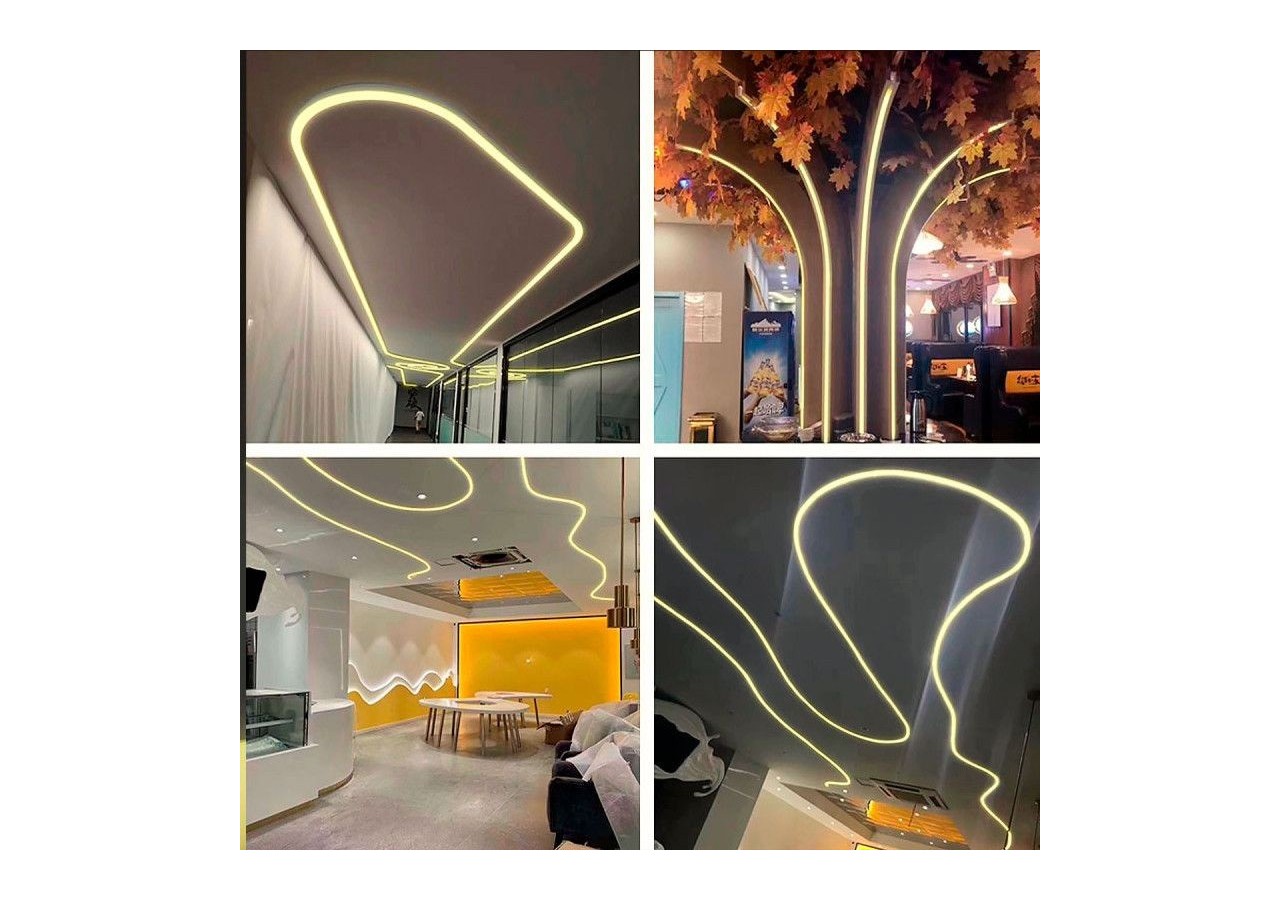 Néon LED flexible circulaire 360 degrés-24V DC-diamètre 20mm-5 mètres-13W/m-Kit complet-IP67 - N20D-5M-BC - Barcelona LED