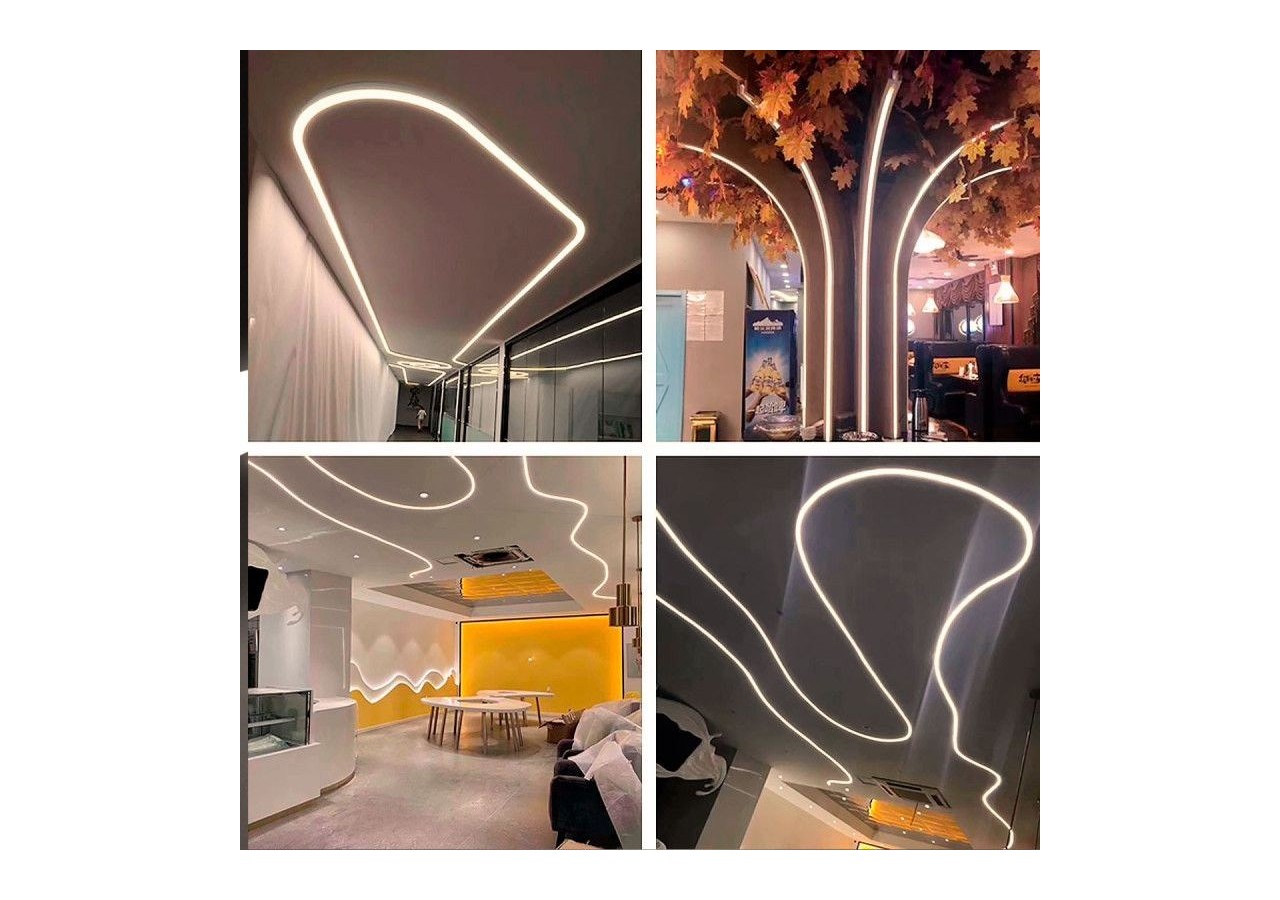 Néon LED flexible circulaire 360 degrés-24V DC-diamètre 20mm-5 mètres-13W/m-Kit complet-IP67 - N20D-5M-BN - Barcelona LED