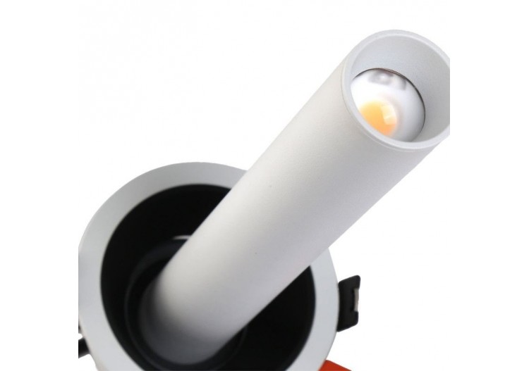 Spot LED encastré orientable "ALAI"-Zoom-200mm-2800K-LED COB-Puce Cree-7W - B861-B - Barcelona LED 2